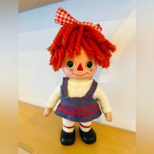 Vintage Raggedy Ann Toy Coin Bank by Royal Industries